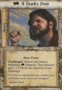 A Starks Duty